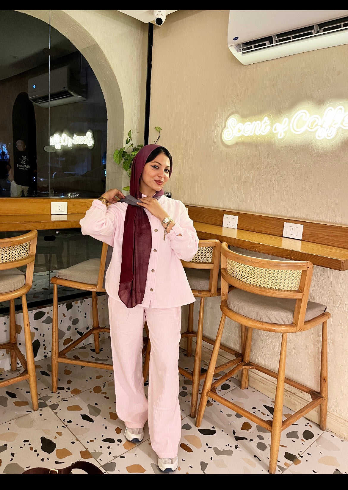 LINEN SUIT ( PINK )