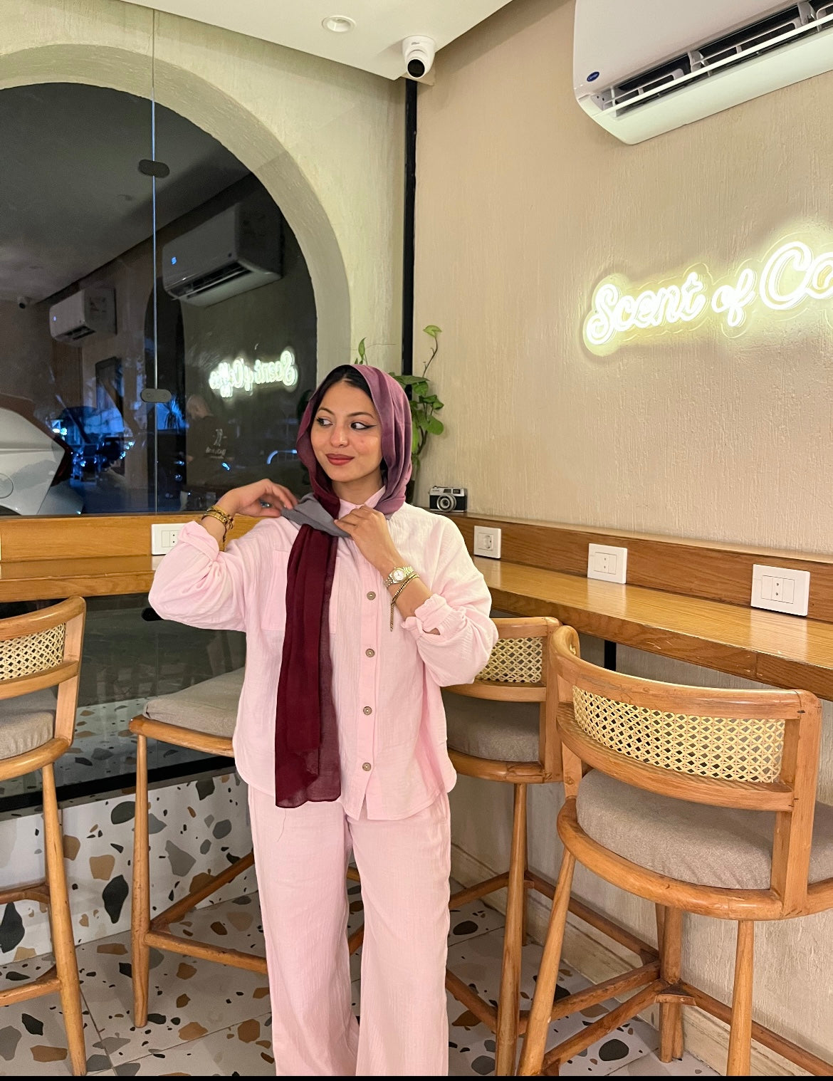 LINEN SUIT ( PINK )