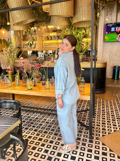 DENIM SUITE ( LIGHT BLUE )