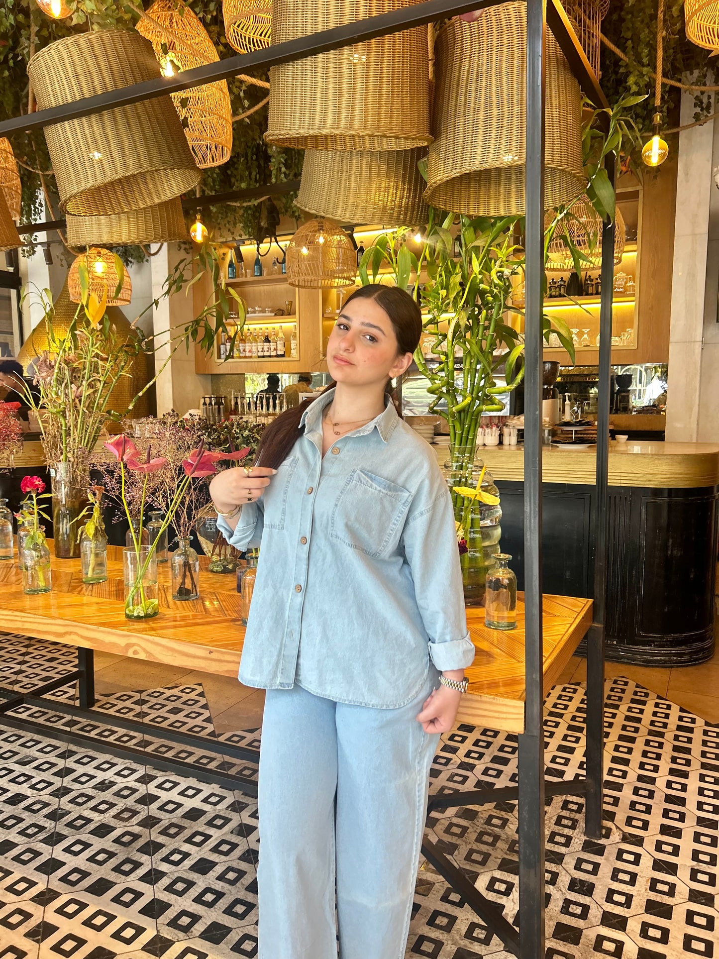 DENIM SUITE ( LIGHT BLUE )