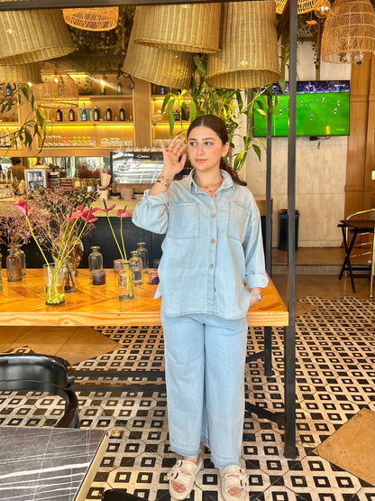 DENIM SUITE ( LIGHT BLUE )