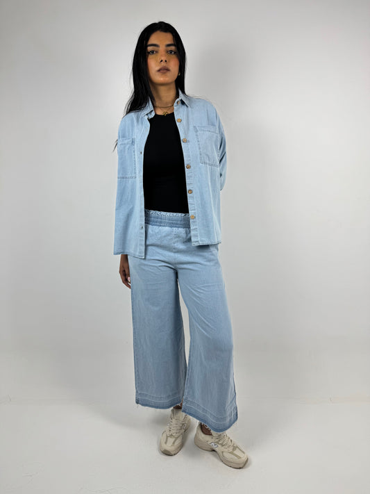 DENIM SUIT ( light blue )