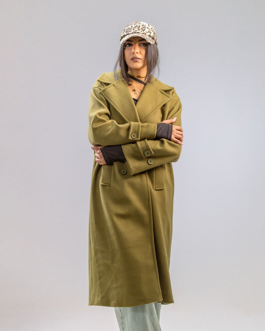 Wool Coat - Macha