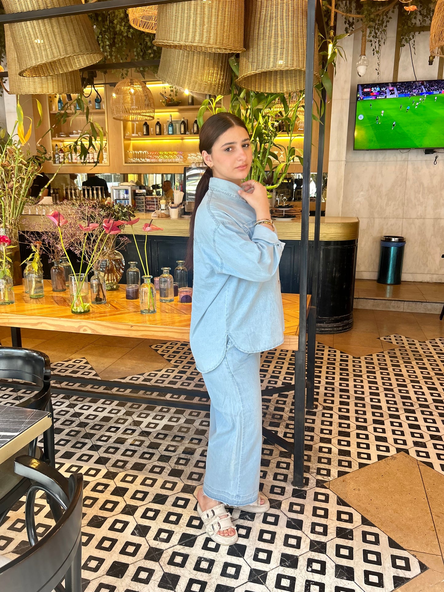 DENIM SUITE ( LIGHT BLUE )