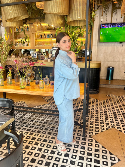 DENIM SUITE ( LIGHT BLUE )