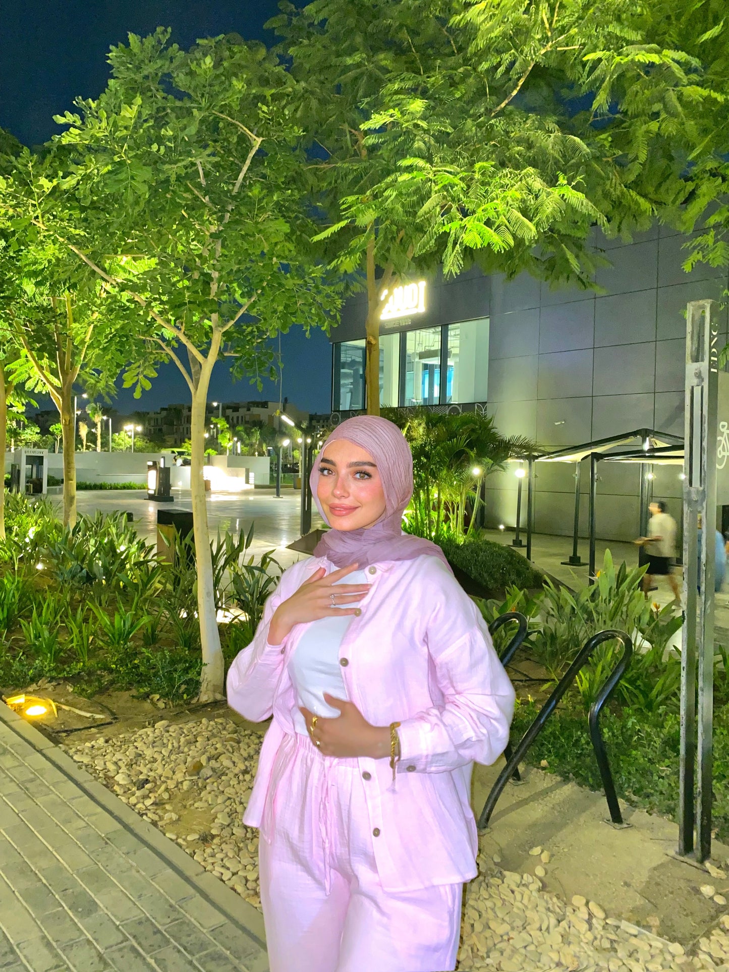 LINEN SUIT ( PINK )